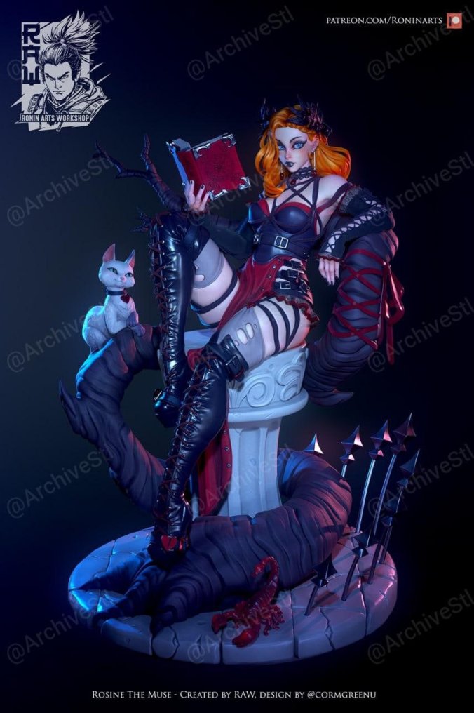 PinUp Rosine PinUp 3D打印图纸